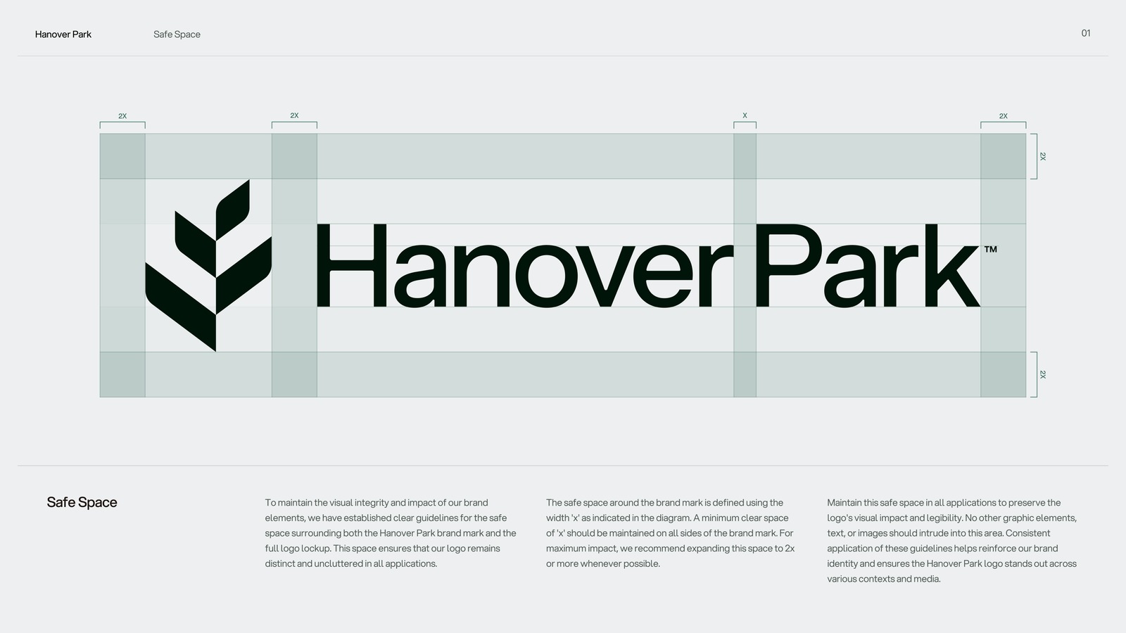 Hanover Park logotype in black on a light background